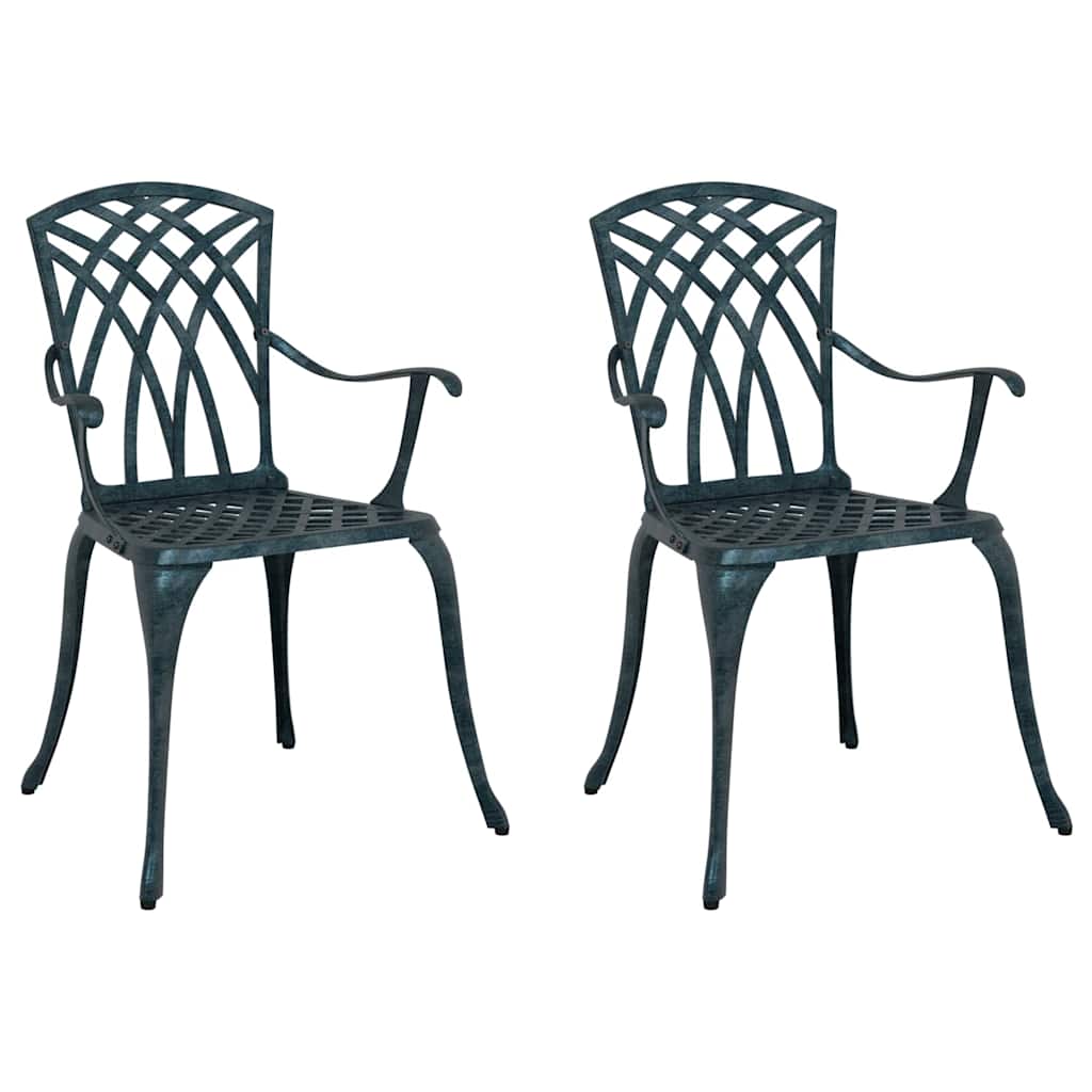Gartenstuhl 2 pcs Bronze 53 x 51 x 88,5 cm Aluminium