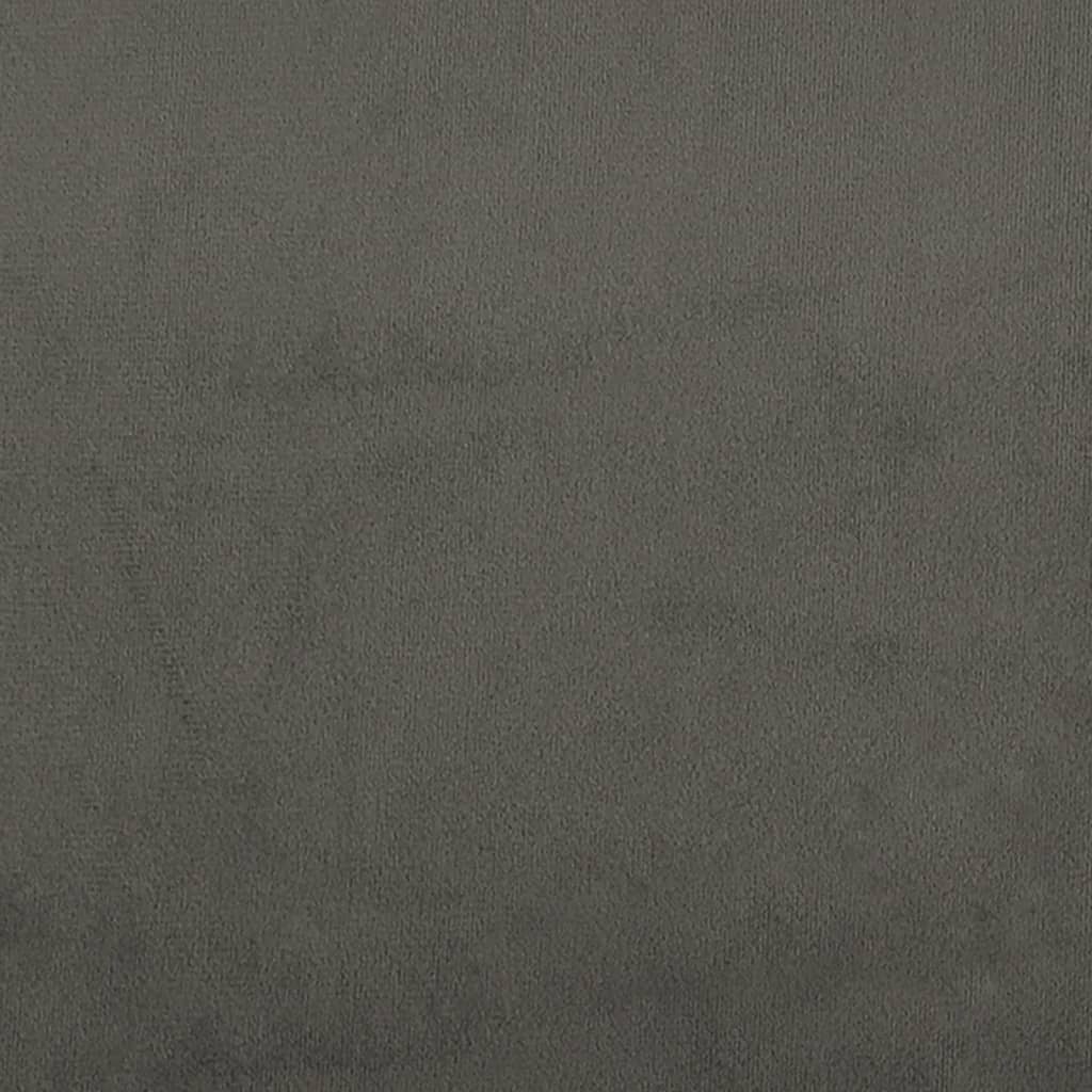 Kopfteil Hellgrau 80x7x118/128 cm Samt