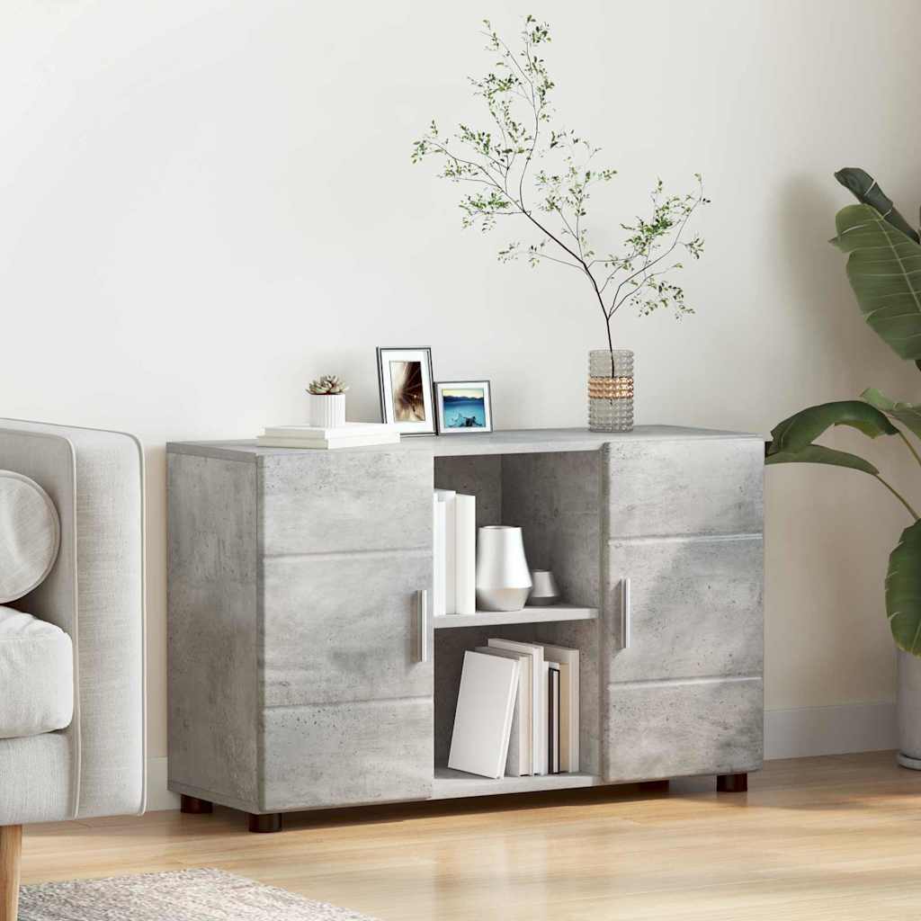 Highboard mit Regal FLORIN Weiß 60 x 35 x 182 cm Holzwerkstoff