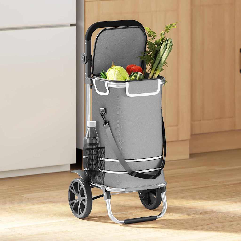 Einkaufswagen Schwarz 36,5 x 46,5 x 100,5 cm Oxford-stoff