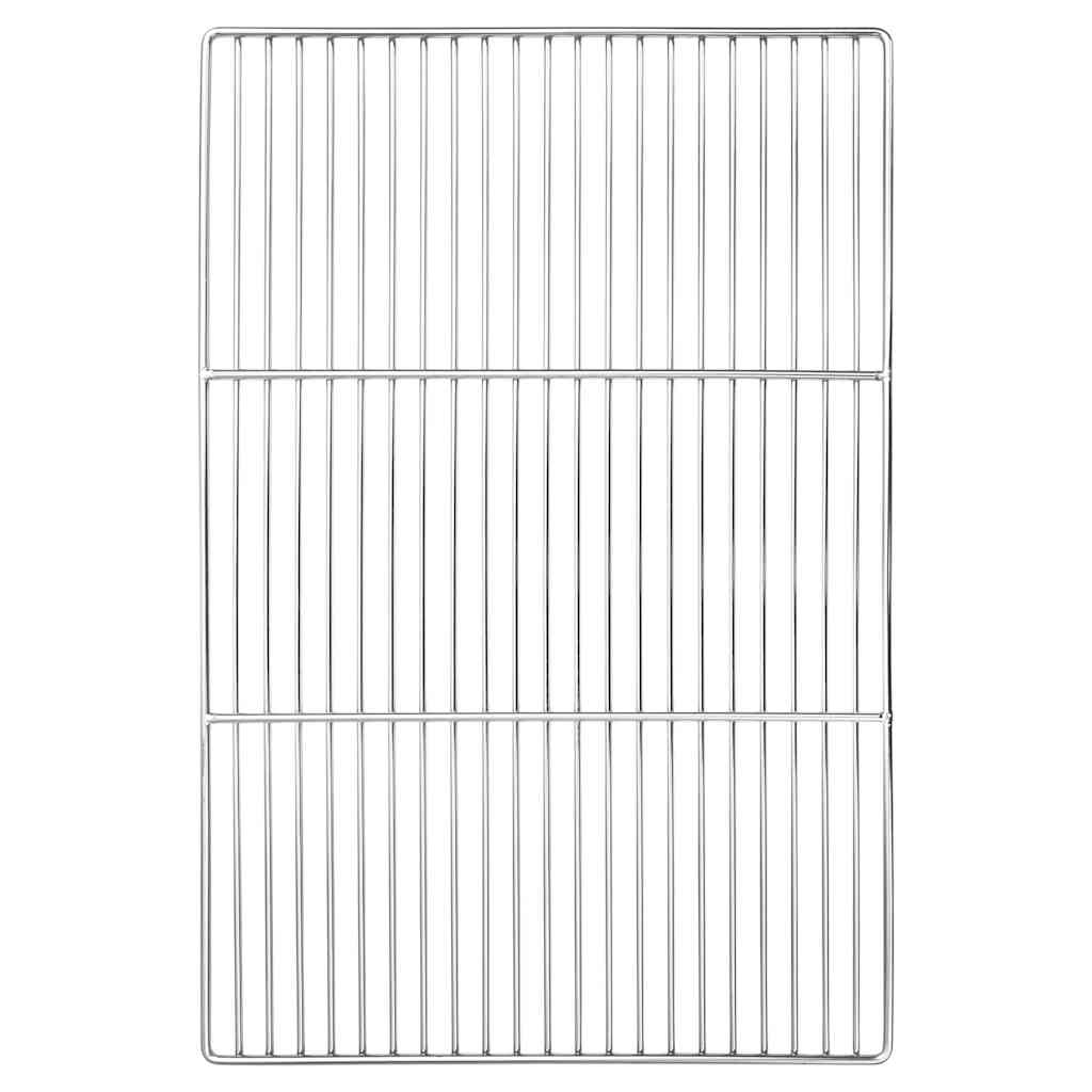 Grillrost Silber 40 x 30 cm Edelstahl