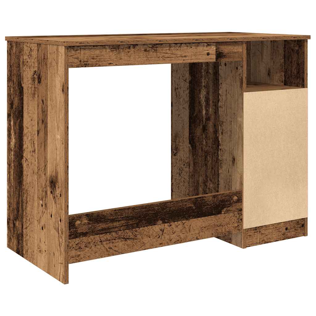 Schreibtisch mit Schubladen Weiß 102x50x76 cm Holzwerkstoff