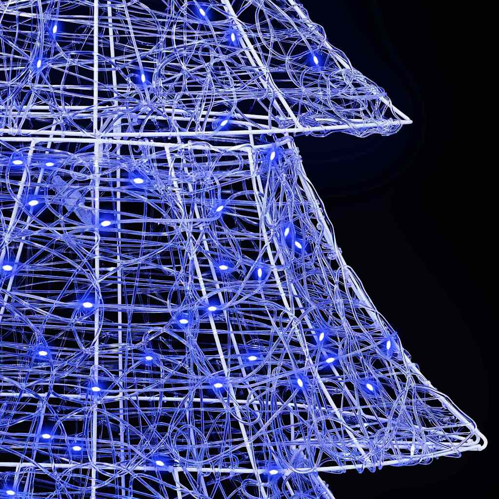 Weihnachtsbaum mit 100 LEDs Warmweiß 120 cm Acryl