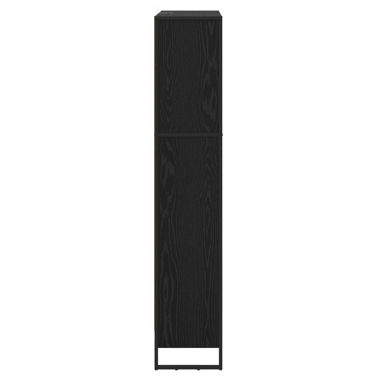 Bücherregal 2 pcs Schwarz Eichen-Optik 60 x 30 x 189,5 cm