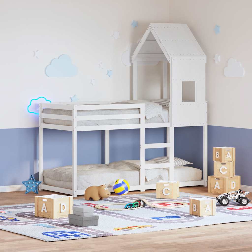 Dach für Kinderbett 60x89x134,5 cm Massivholz Kiefer