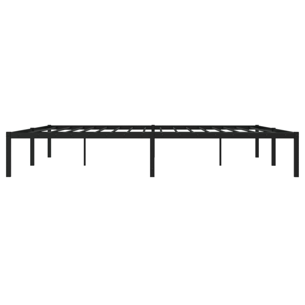 Bettgestell Metall Schwarz 75x190 cm