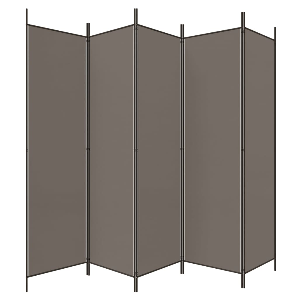 3-teiliger Raumteiler Beige 150 x 220 cm Stoff