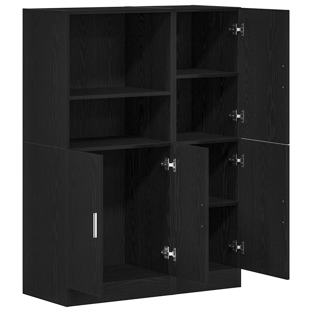 2-tlg. Küchenschrank-Set Weiß Holzwerkstoff