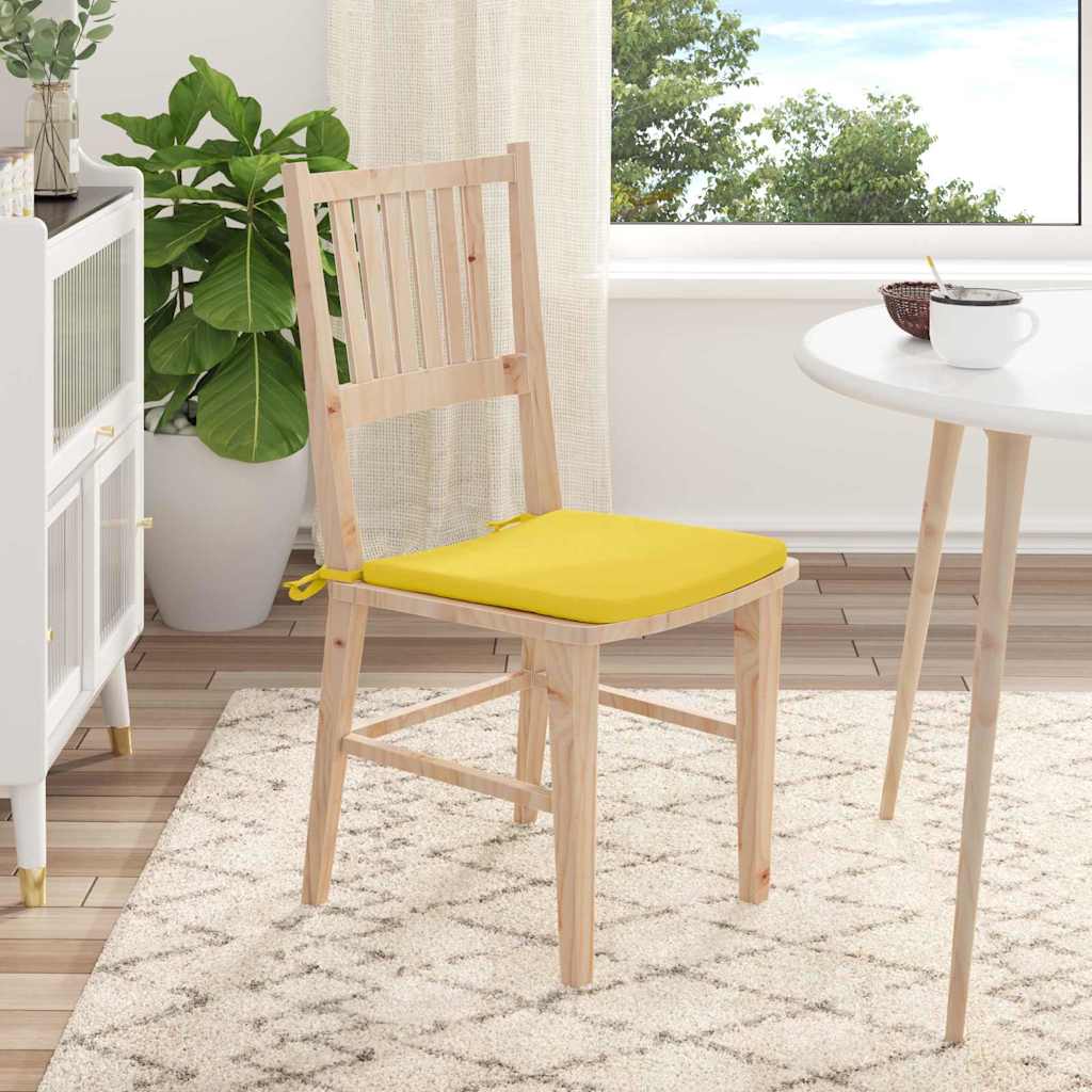Sitzkissen 4 pcs Hellgrau 40 x 40 x 3 cm Stoff