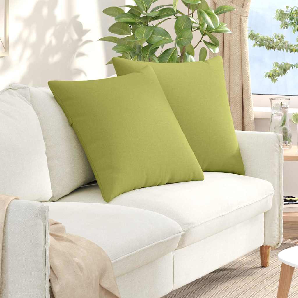 Sofakissen 2 pcs Hellgrau 50 x 30 cm Stoff