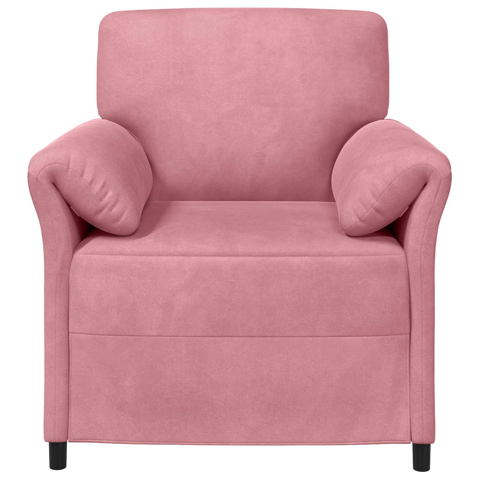 1-Sitzer Sofa Hellgrau 88 x 83 x 95 cm Samt