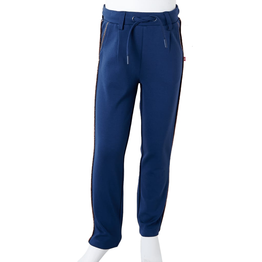Kinderhose mit Kordelzug Marineblau 92