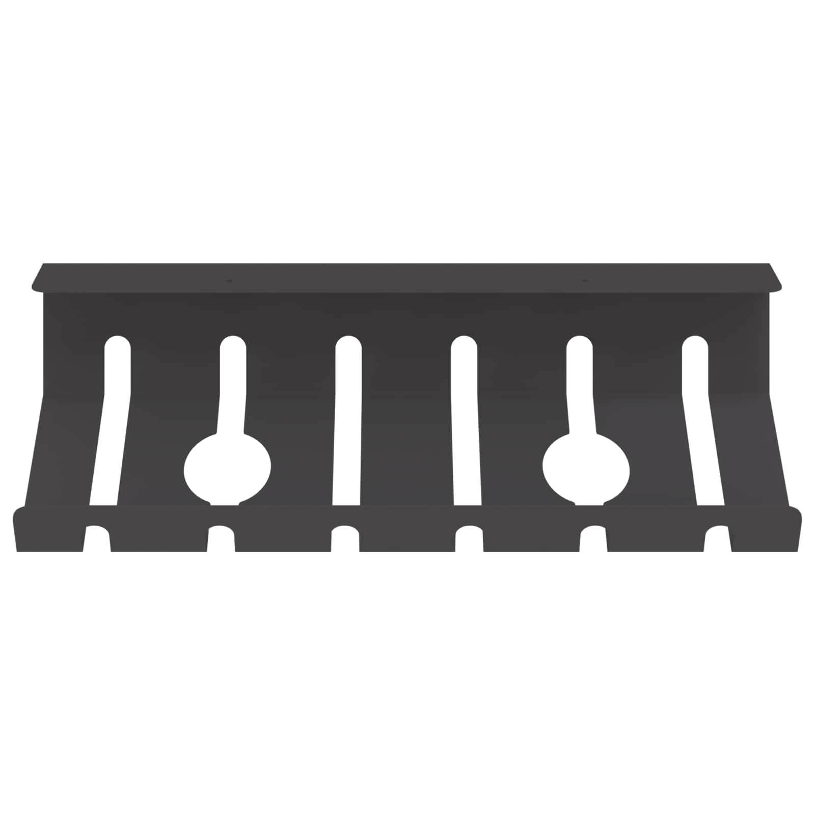 Unter dem Schreibtisch Kabelmanagement Tray 2 Stk. Anthrazit