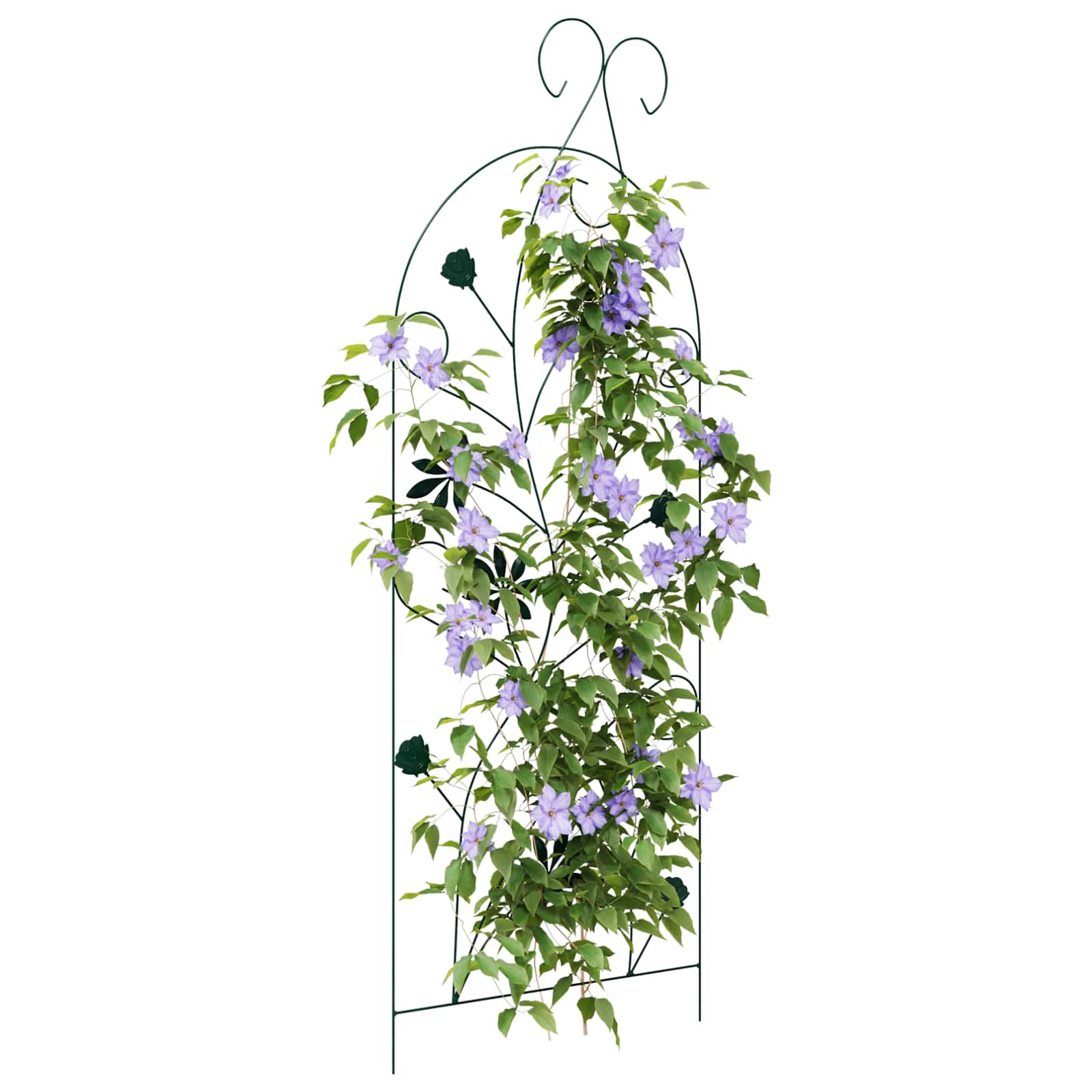 Gartenzaun mit Schloss 3 pcs Schwarz 112 x 39,5 cm Stahl