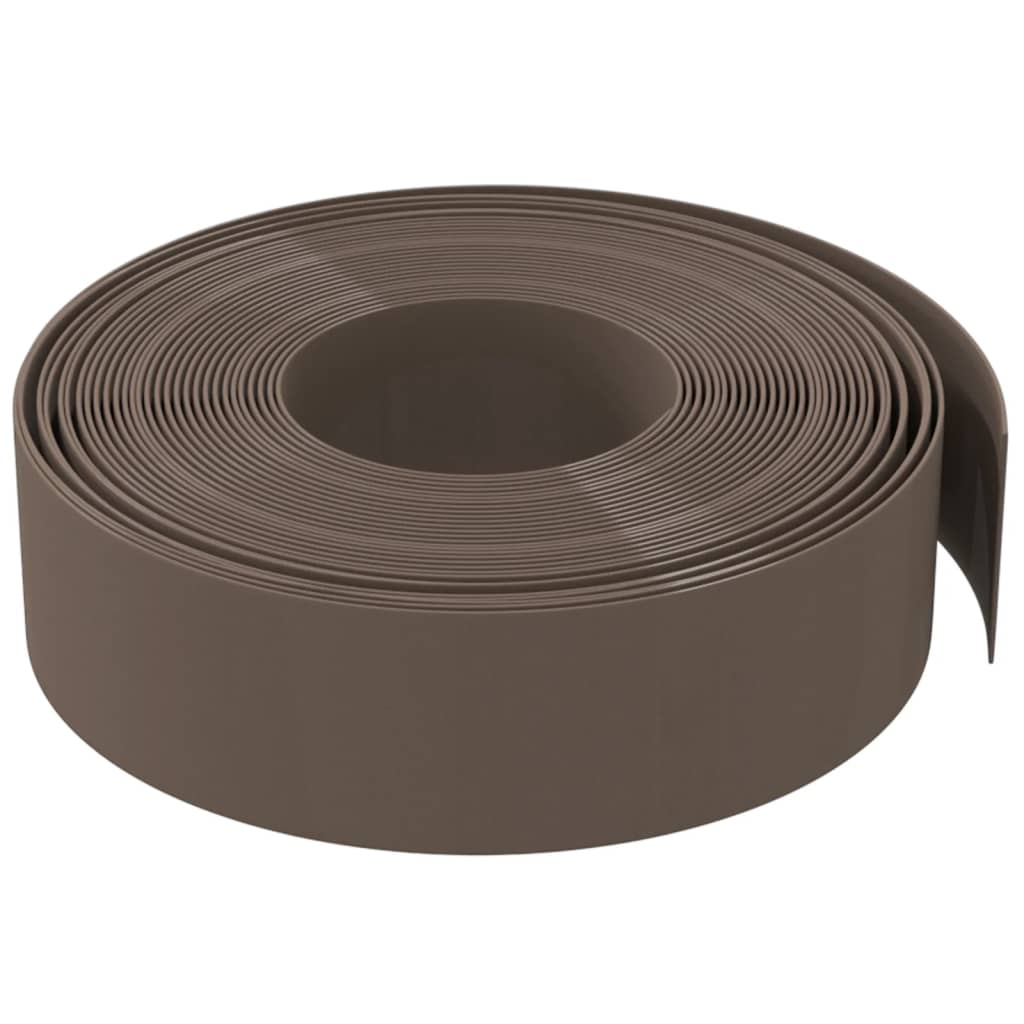 Gartenumrandung 25 m 10 cm PE Grau