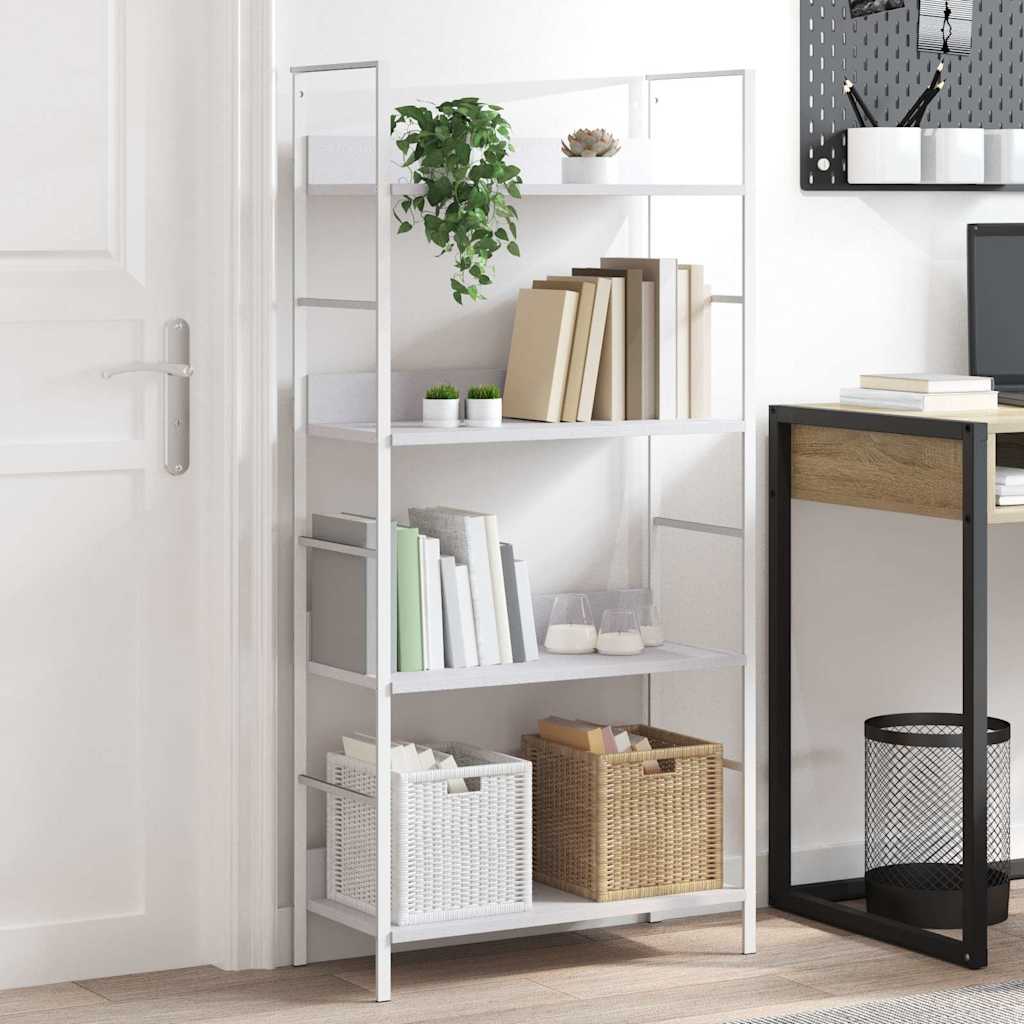 Bücherregal 3 Regalböden Schwarz 60×27,6×90,5 cm Holzwerkstoff