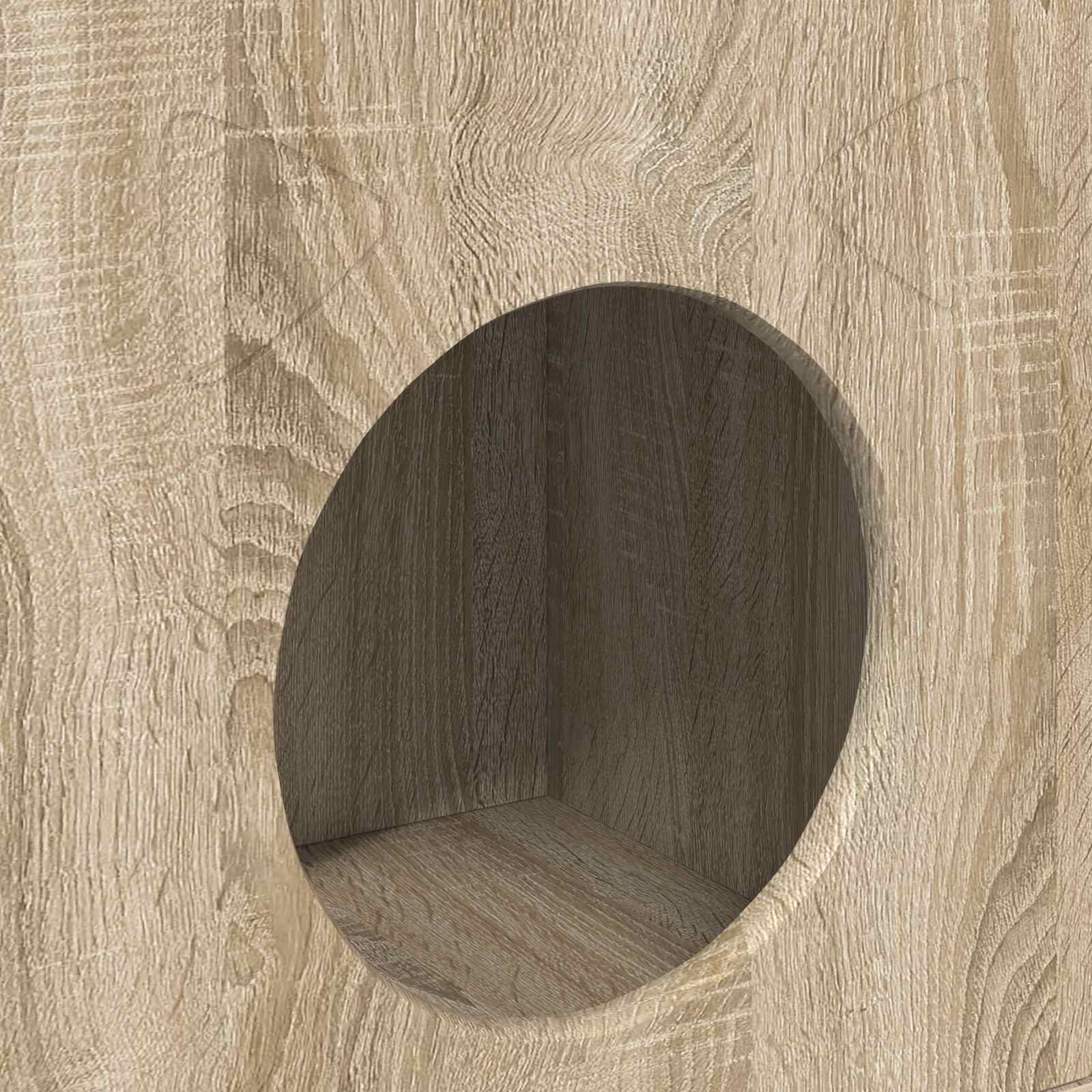 Katzenhaus Weiß 72 x 42,5 x 70 cm Holzwerkstoff