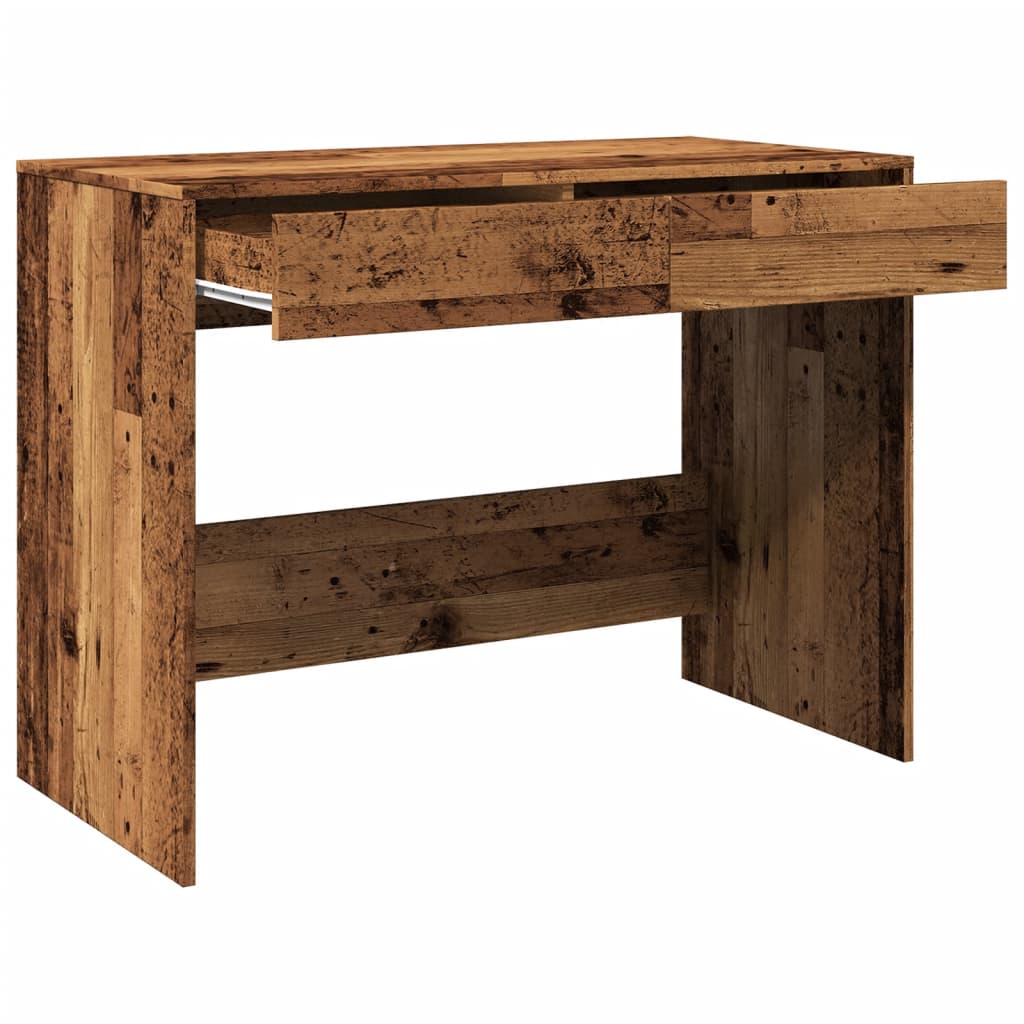 Schreibtisch Weiß 101x50x76,5 cm Holzwerkstoff