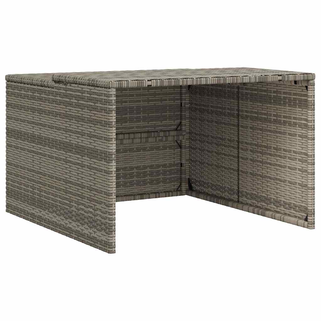 Mähroboter-Garage Schwarz 86x90x52/57 cm Poly Rattan