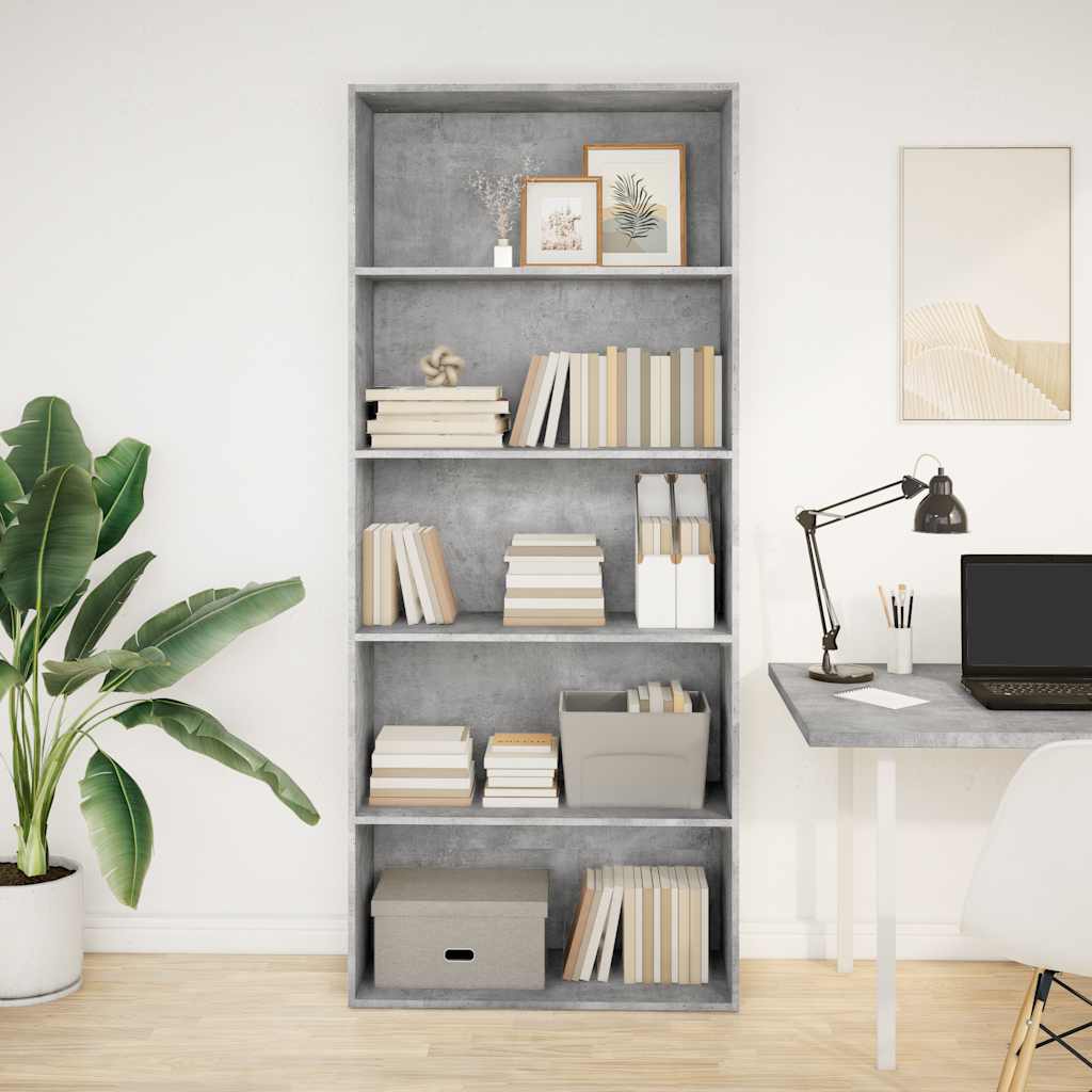 Bücherregal Weiß 80x30x189 cm Holzwerkstoff