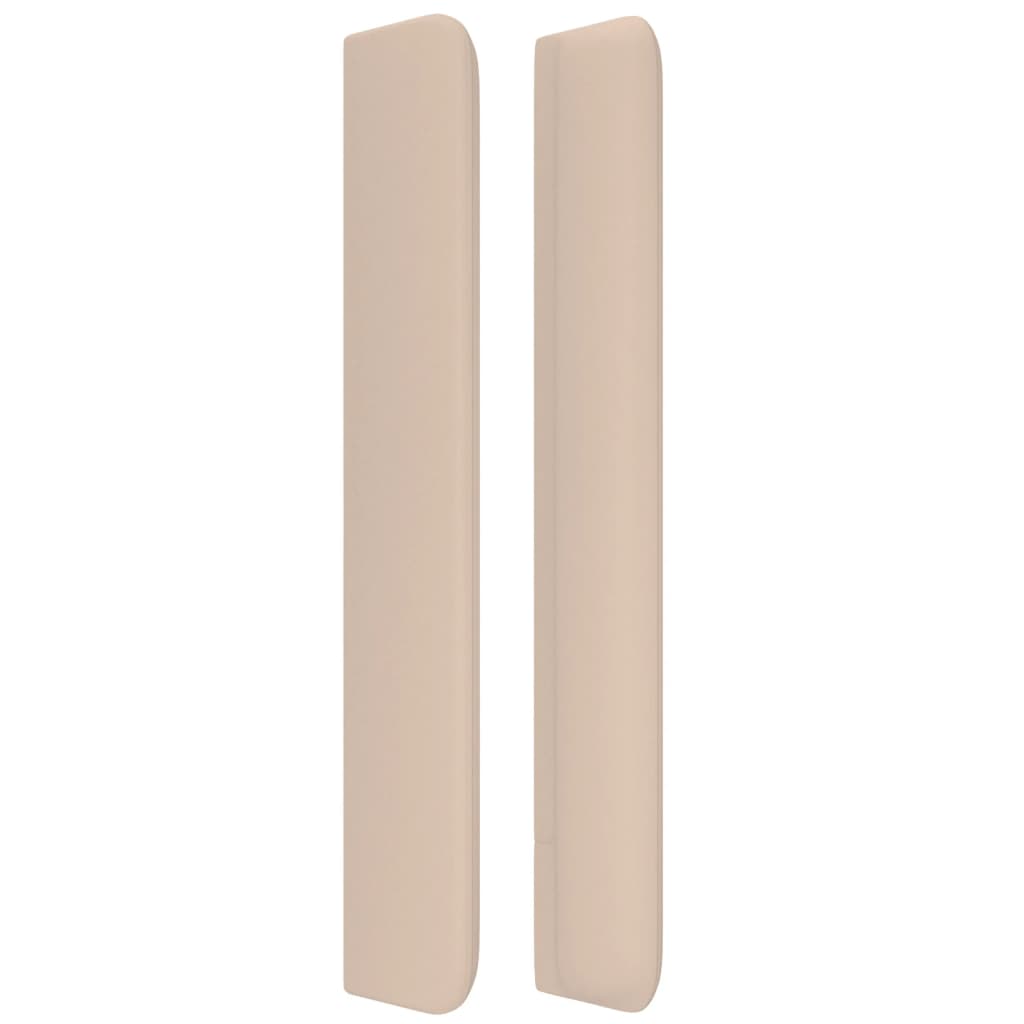 Kopfteil mit Ohren Creme 83x16x78/88 cm Kunstleder
