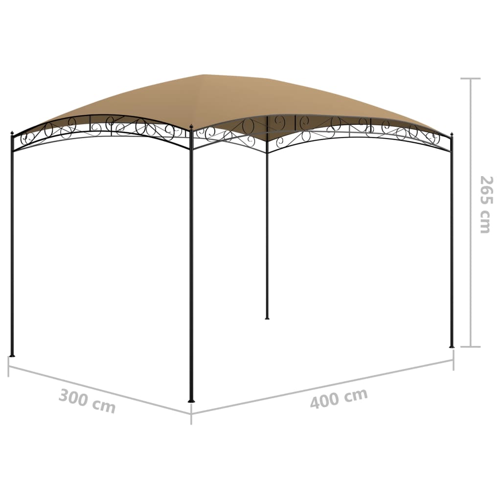 Pavillon 3x3x2,65 m Creme 180 g/m²
