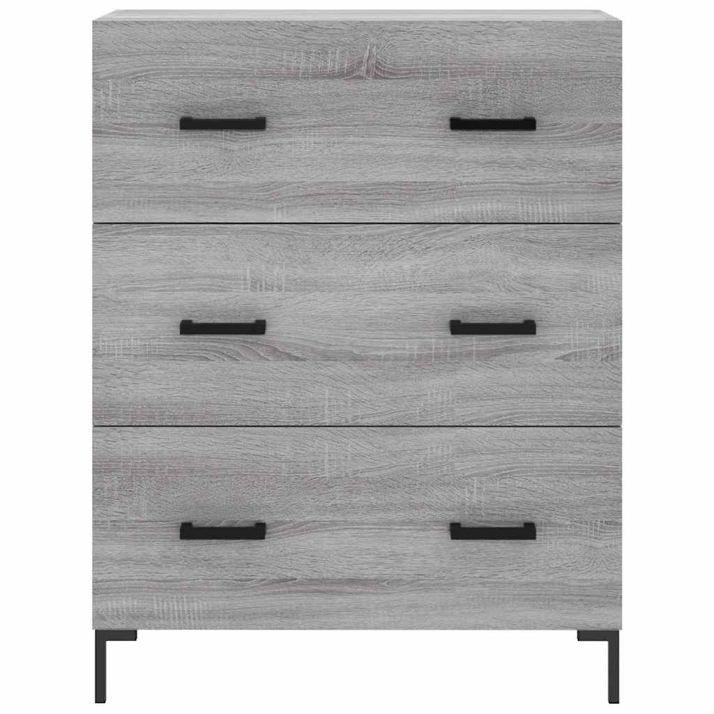 Highboard Hochglanz-Weiß 69,5x34x180 cm Holzwerkstoff