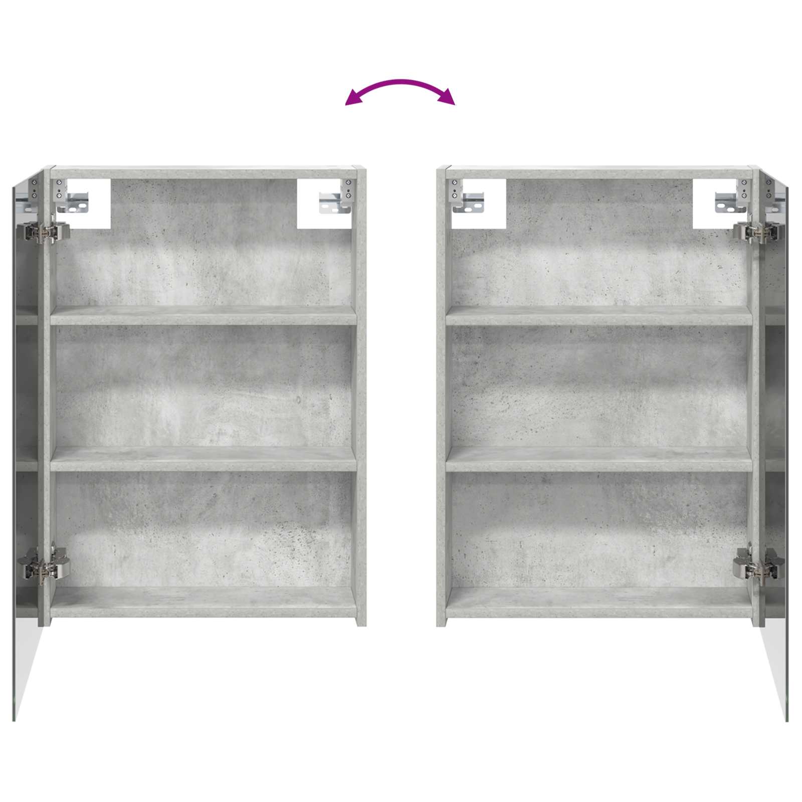 Badezimmerschrank-Set 3 pcs 80 x 10,5 x 50 cm Holzwerkstoff
