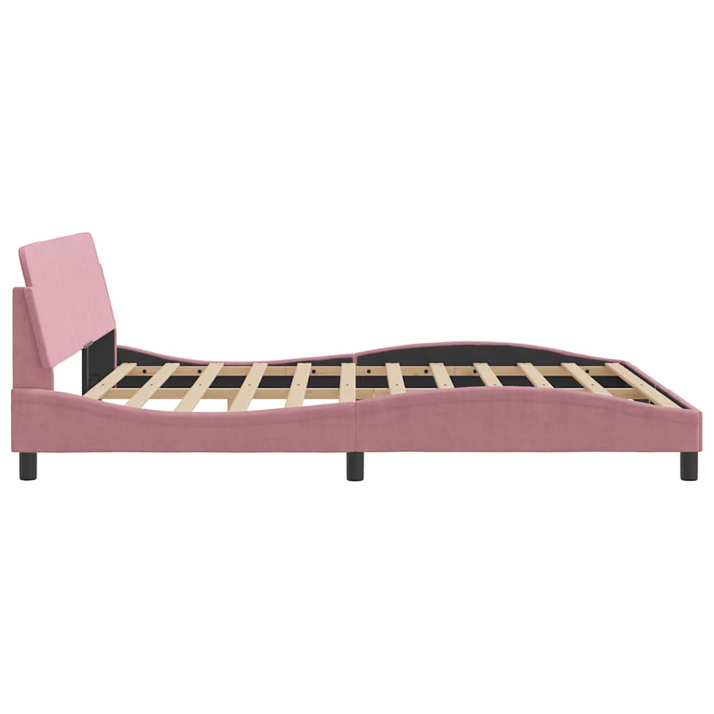 Bettgestell "Dover" Hellgrau 80x200 cm Samt