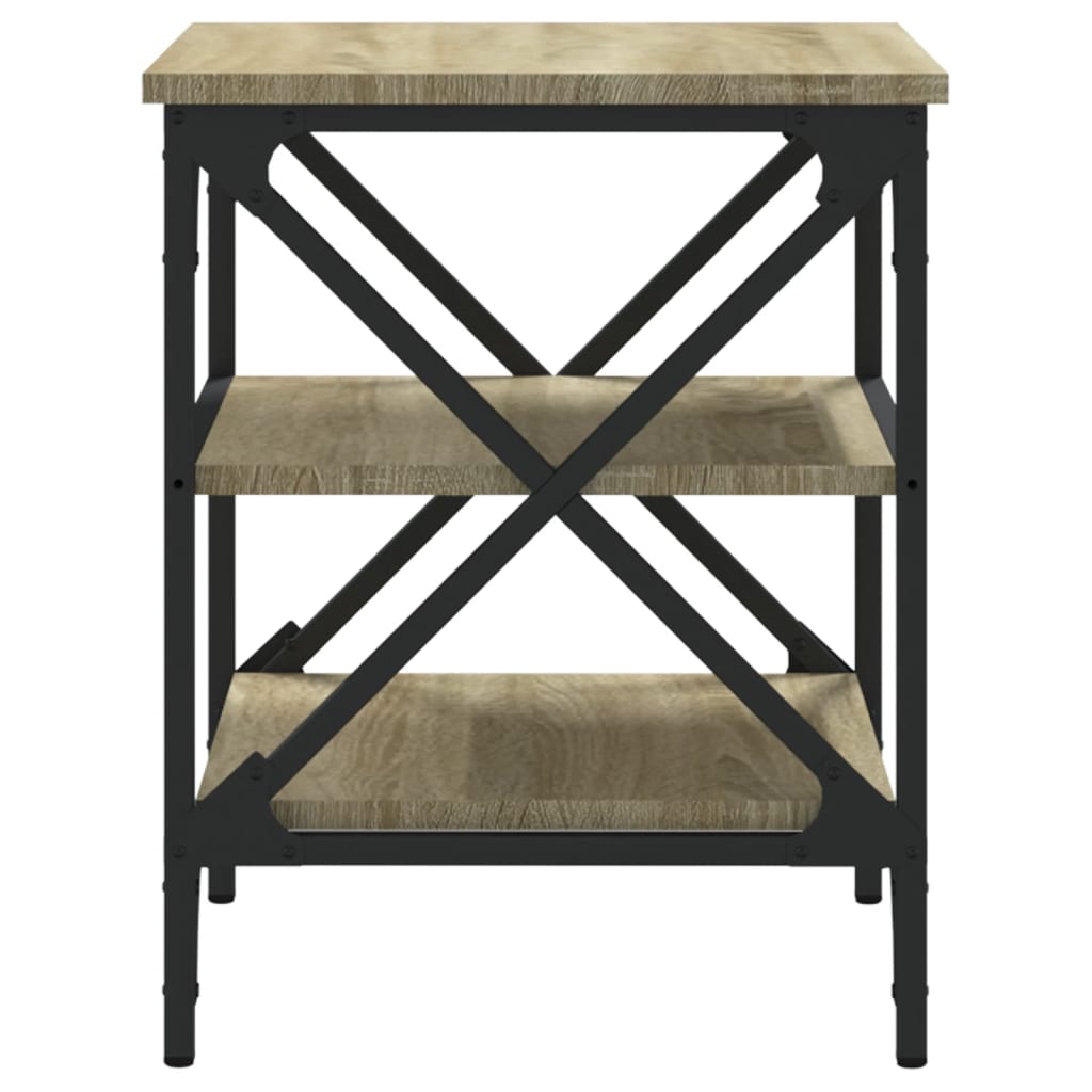Beistelltisch Schwarz 40x42x50 cm Holzwerkstoff