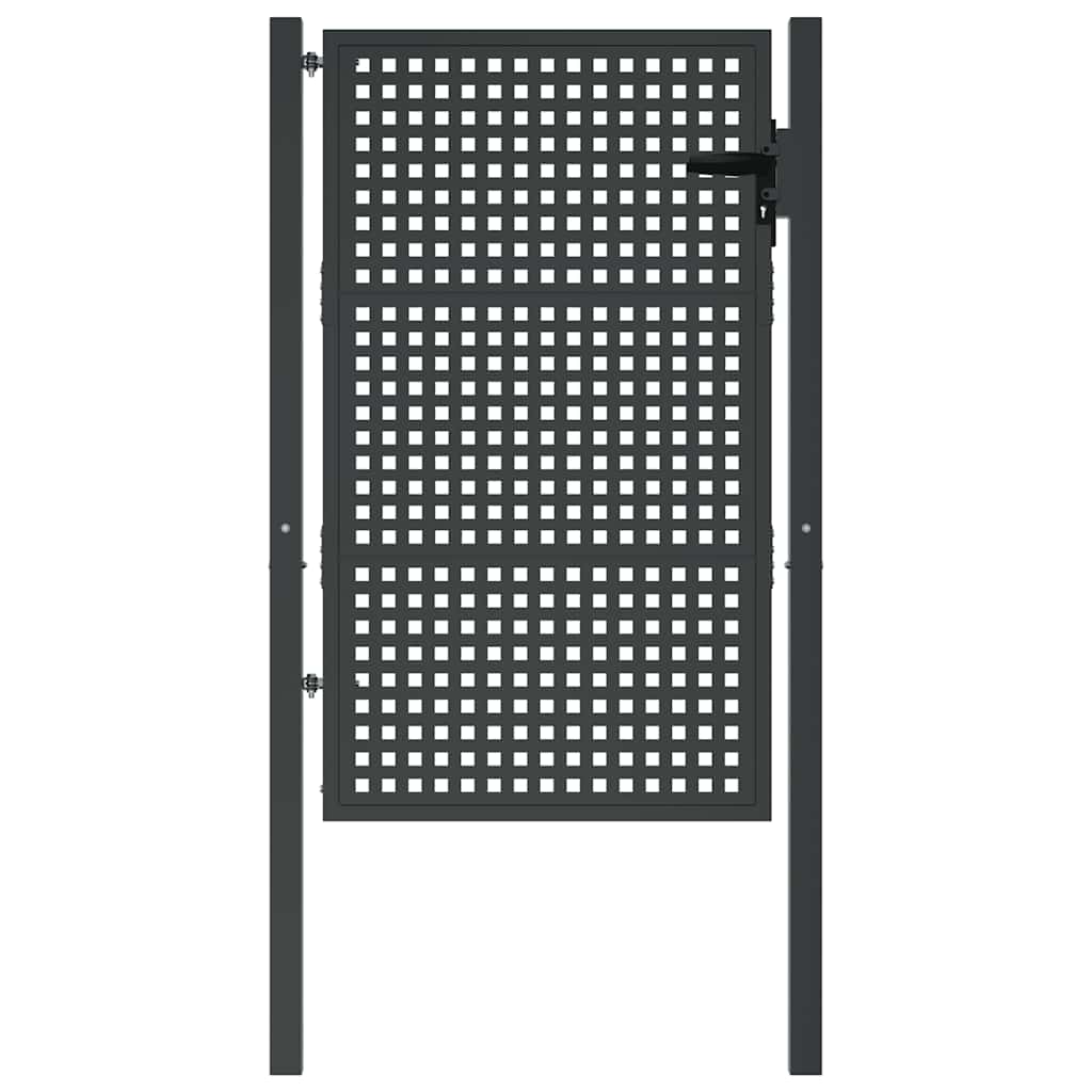 Gartentor Anthrazit 100x75 cm Stahl