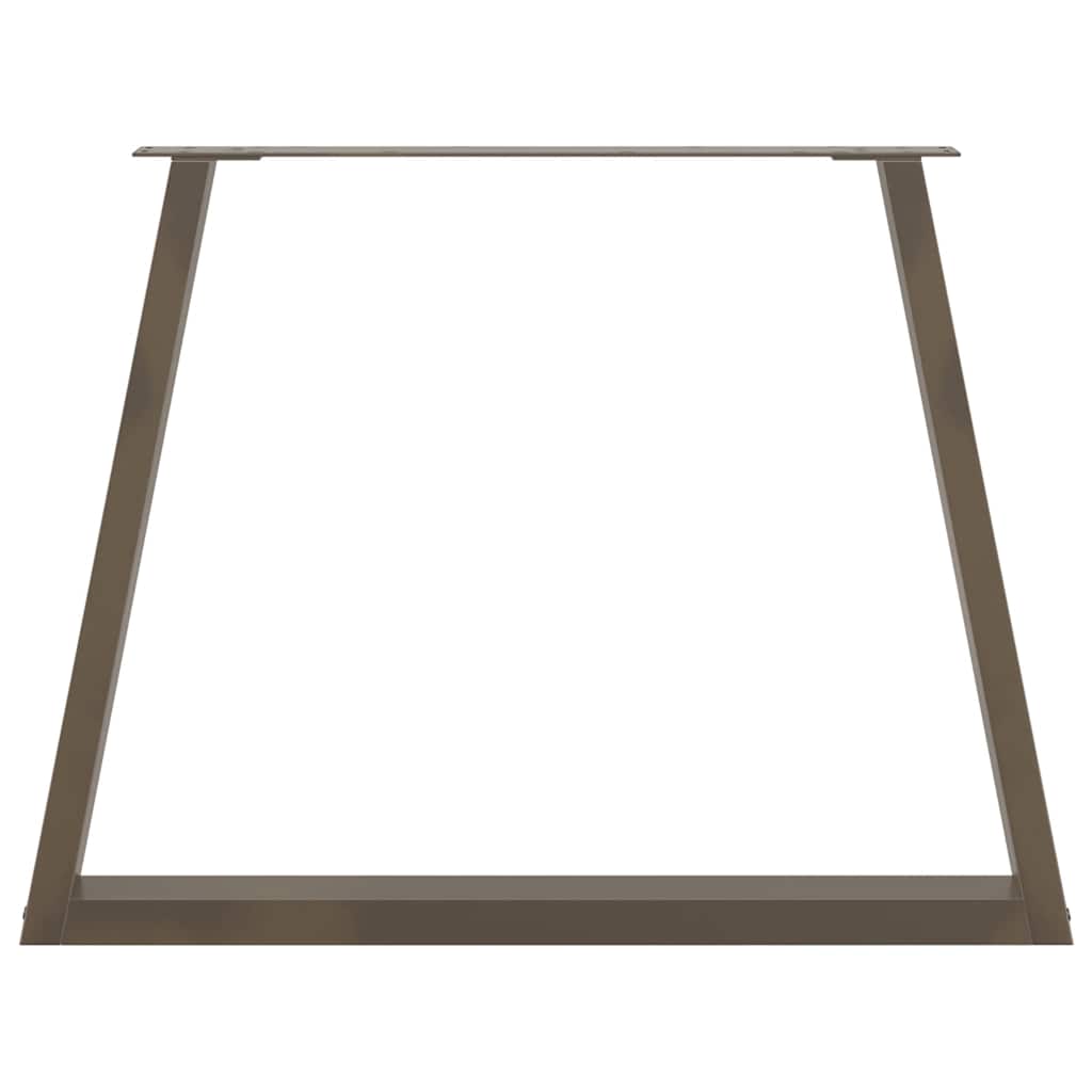 Couchtischbeine V-Form 2 Stück Schwarz 30x(30-31,3) cm Stahl
