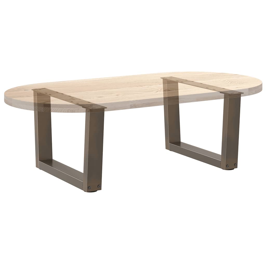 Couchtischbeine V-Form 2 Stück Schwarz 30x(30-31,3) cm Stahl