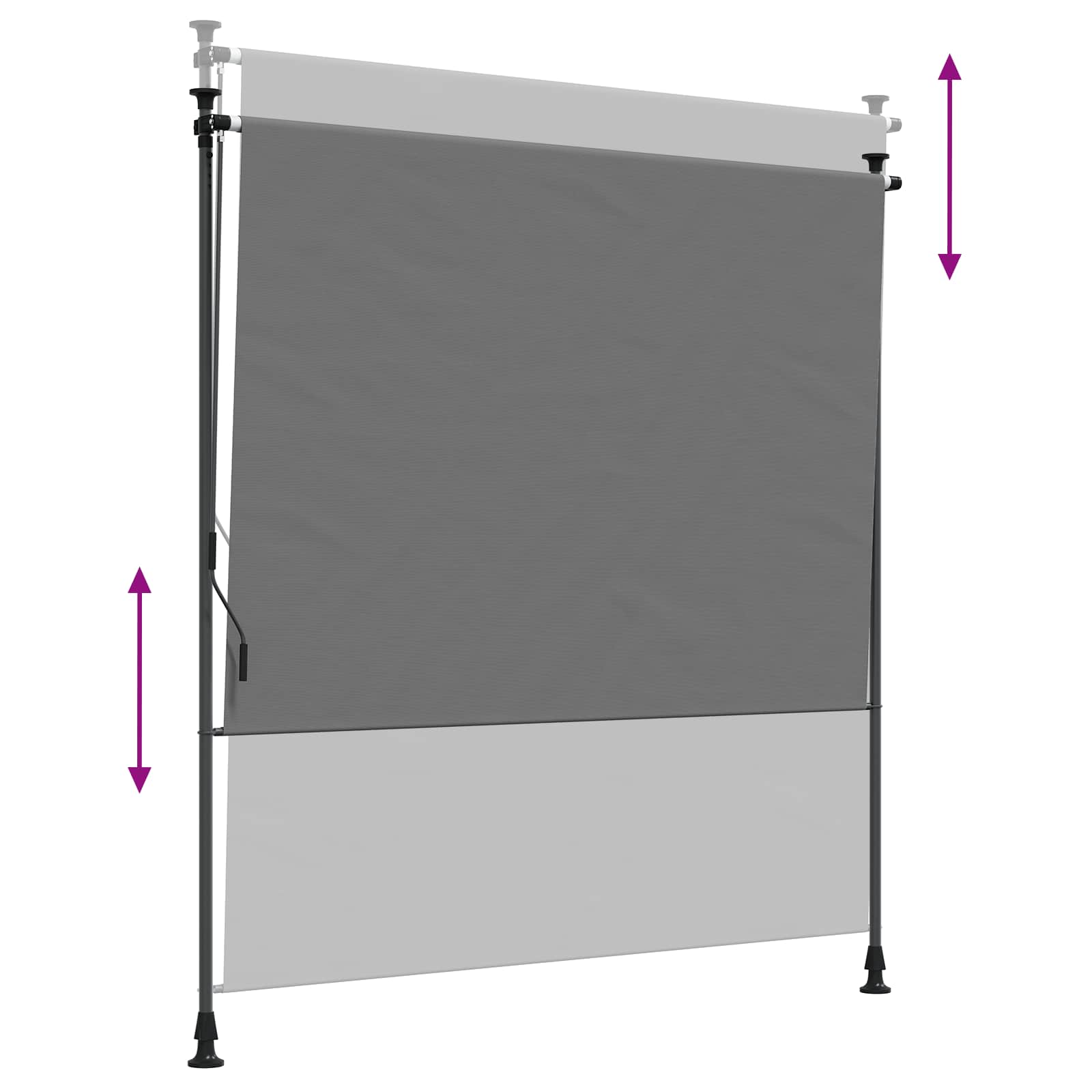 Außenrollo 100 x 270 cm Anthrazit