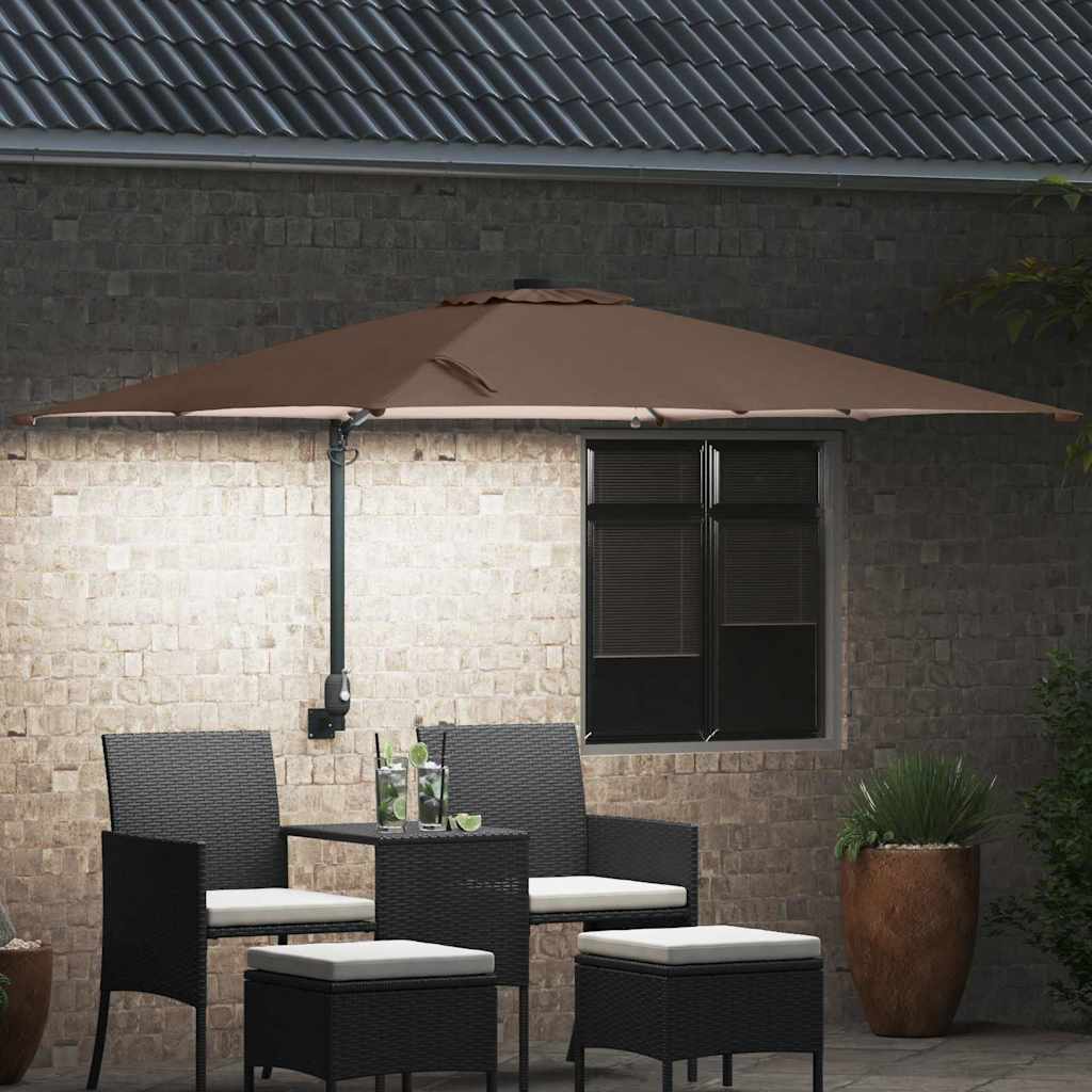 Garten-Sonnenschirm Sand 248,5 x 247,5 x 160 cm