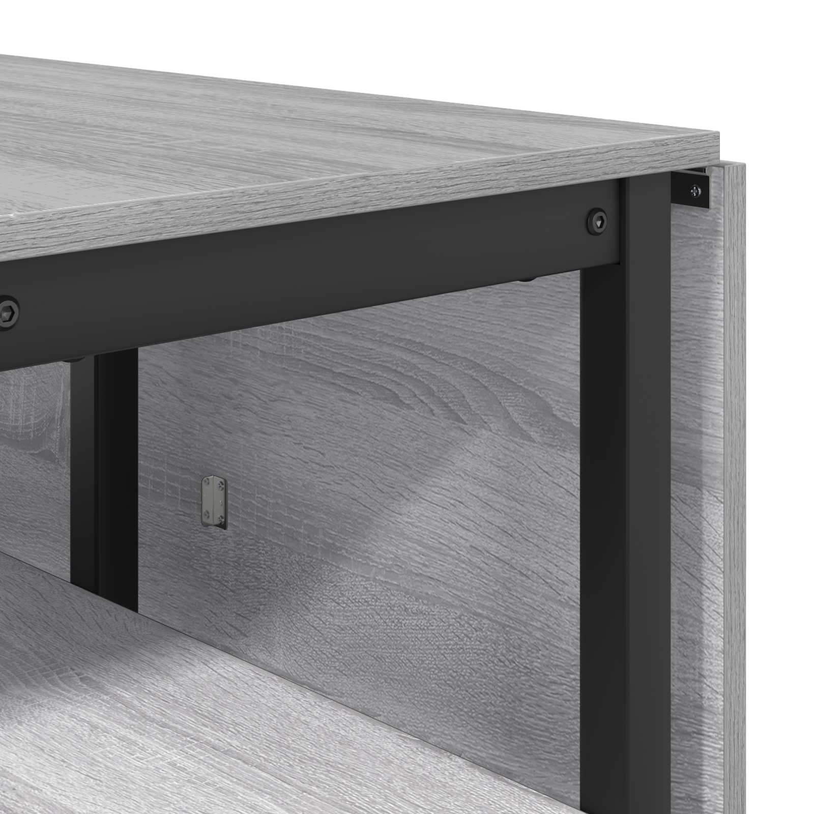 Esstisch 122 x 80 x 76,5 cm Holzwerkstoff Schwarze Eiche