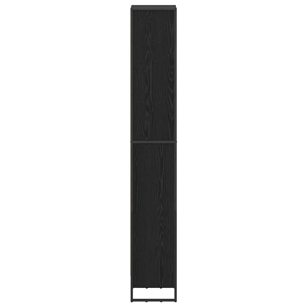 Bücherregal 2 pcs Schwarz Eichen-Optik 60 x 30 x 189,5 cm