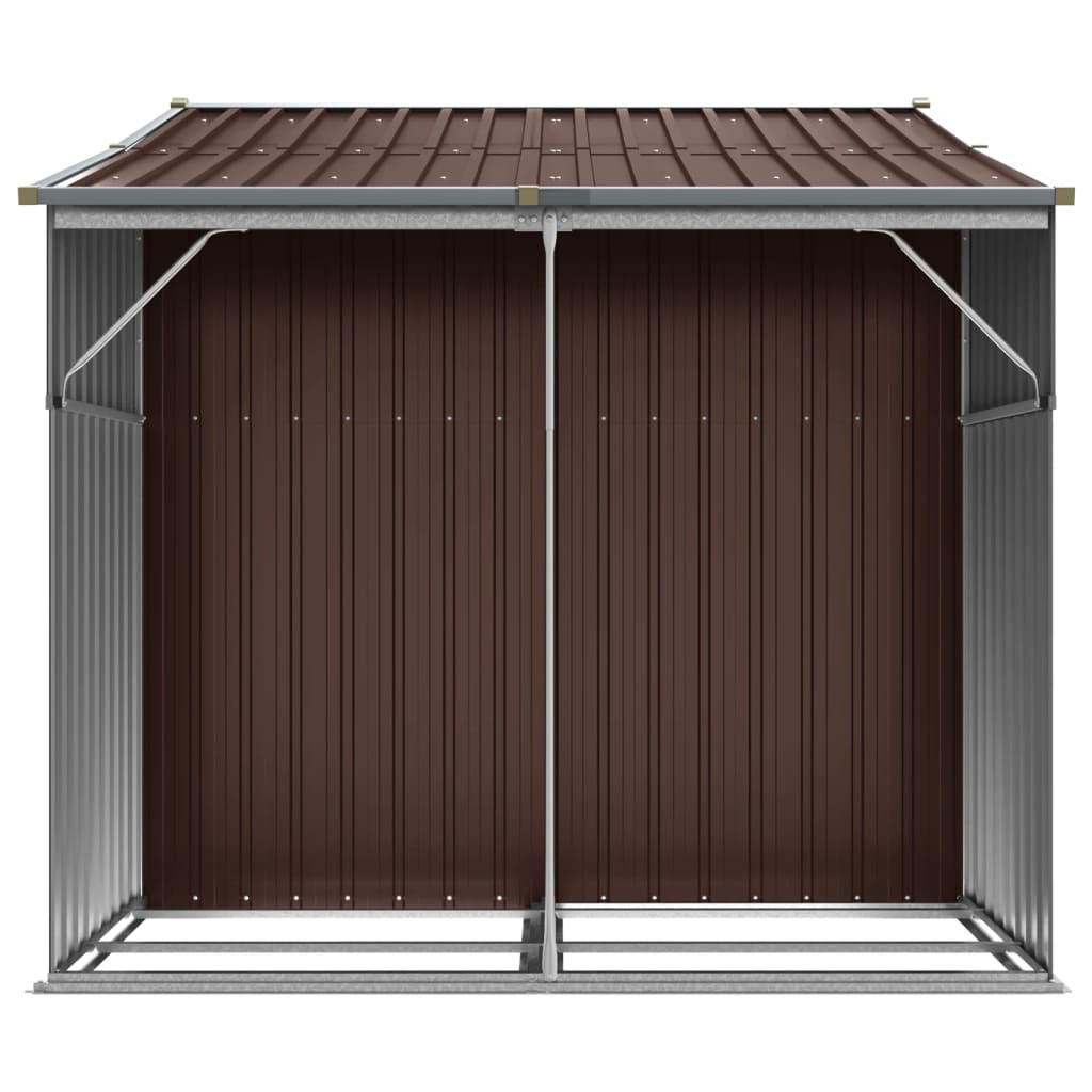 Gerätehaus Grün 277x192,5x179 cm Verzinkter Stahl