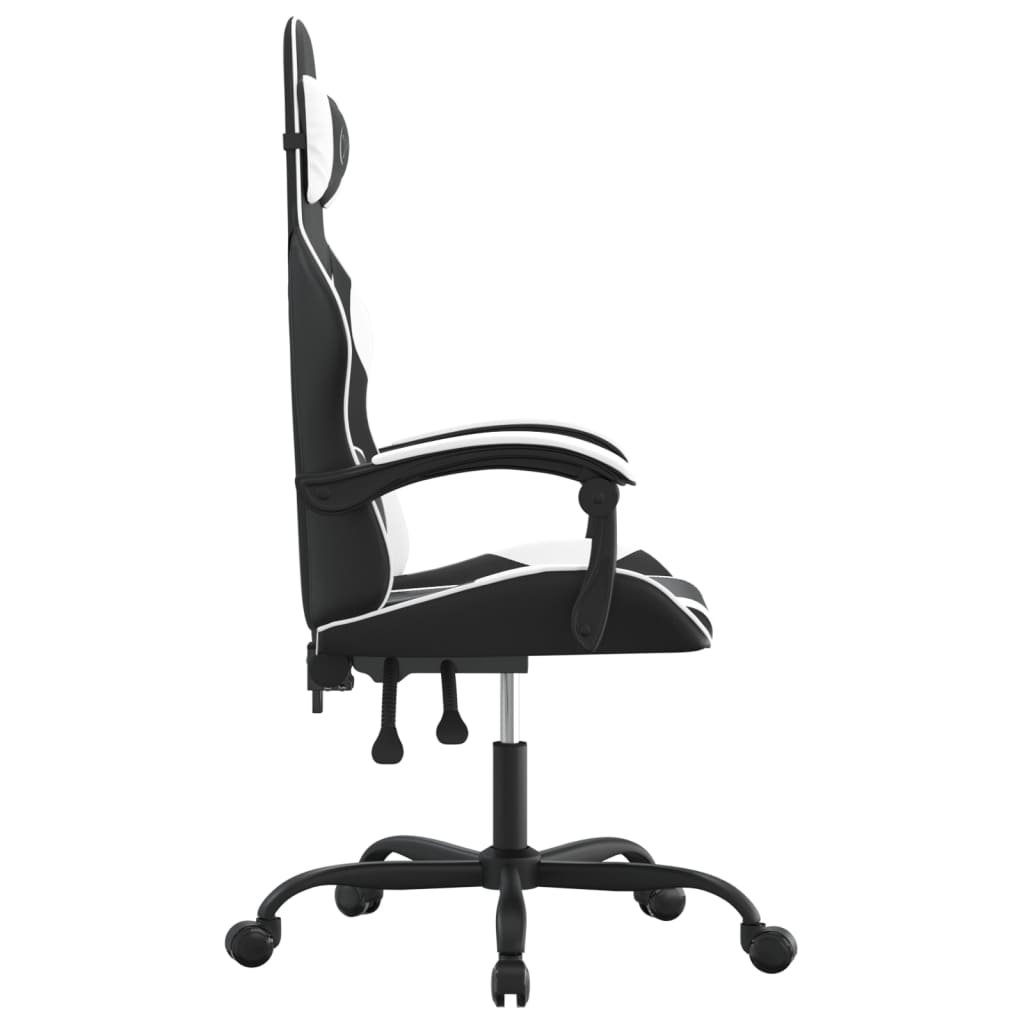 Gaming-Stuhl Drehbar Schwarz und Grün Kunstleder