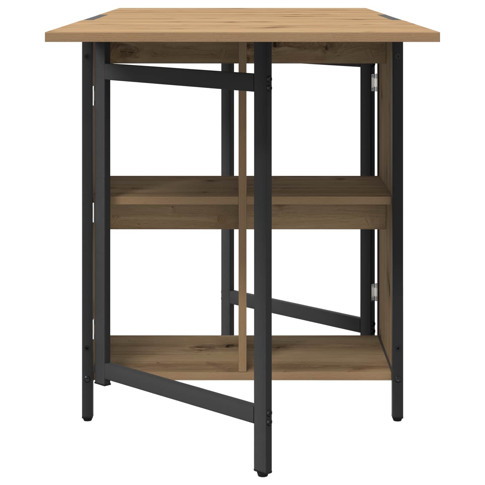 Esstisch 144 x 60 x 75 cm Holzwerkstoff Schwarze Eiche