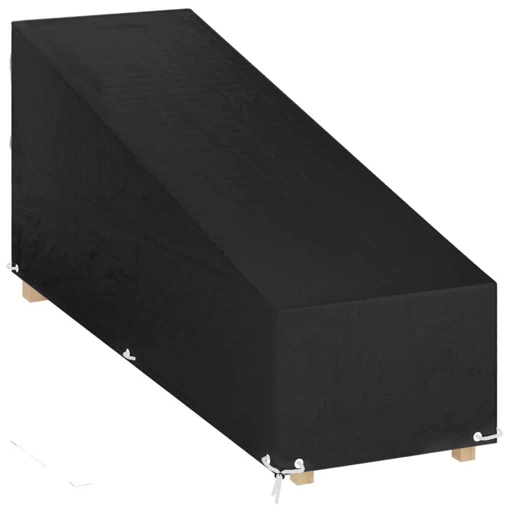 Abdeckungen für Sonnenliegen 2 Stk. 12 Ösen 205x75x40 cm
