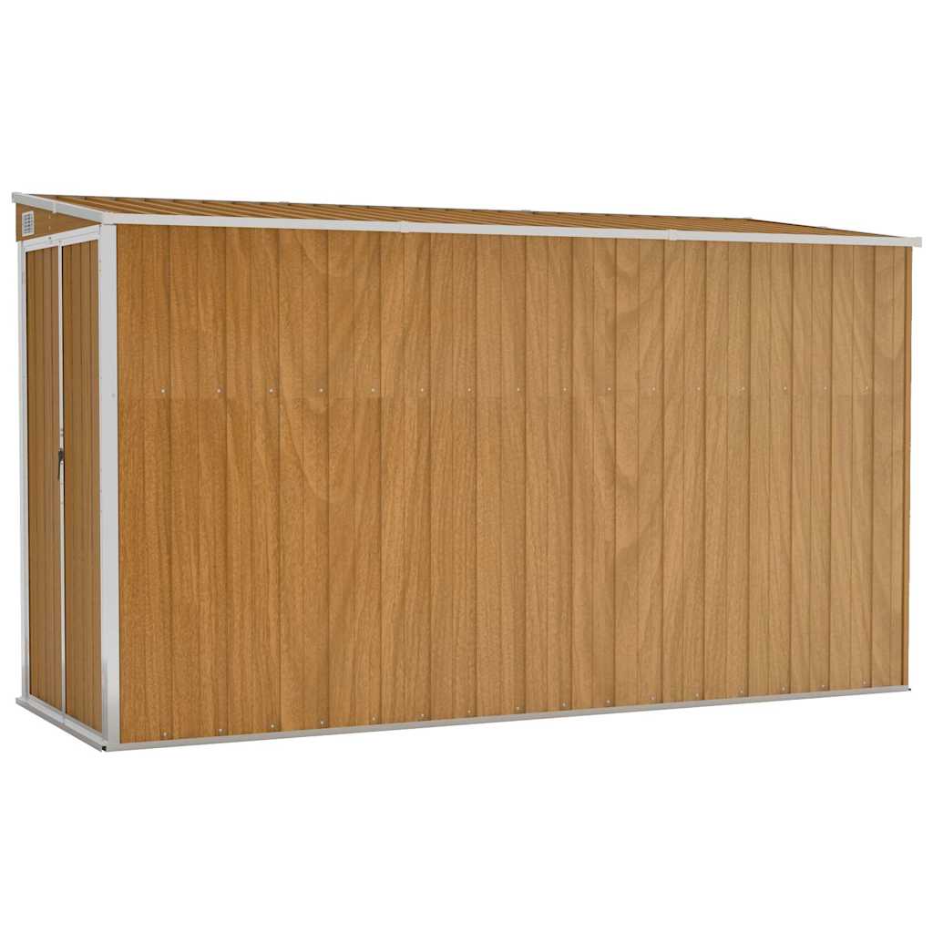 Anbauschuppen Grün 118x100x178 cm Verzinkter Stahl
