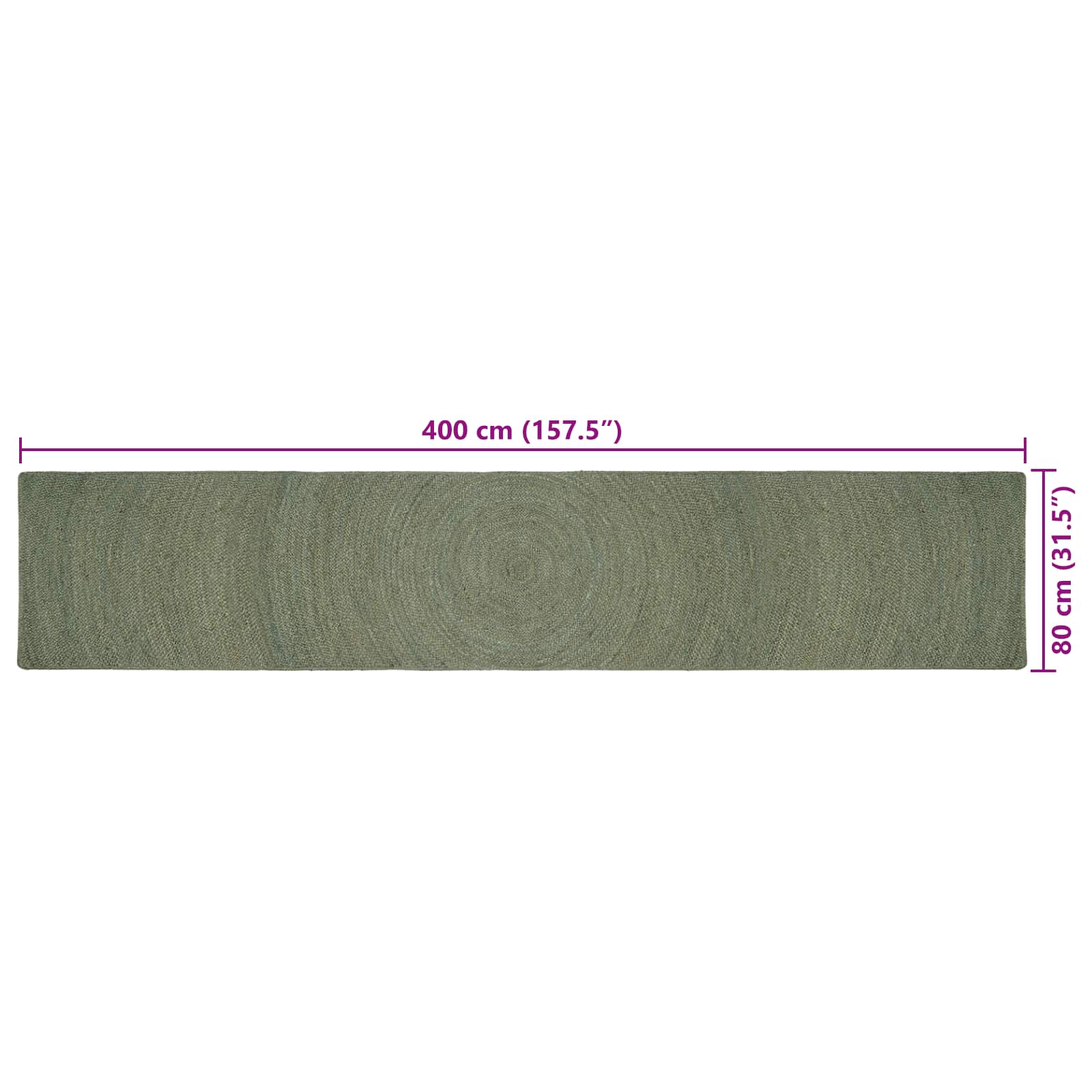 Bereichsteppiche Natur 60 x 110 cm Jute