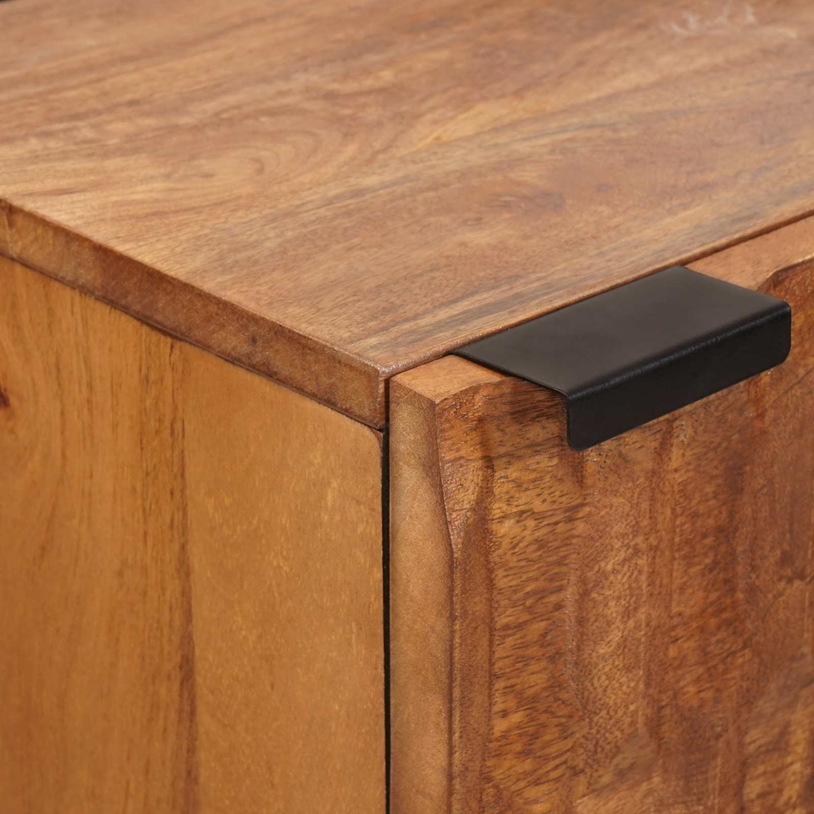 Highboard mit Tür Weiße gewaschene Oberfläche 40 x 33 x 110 cm