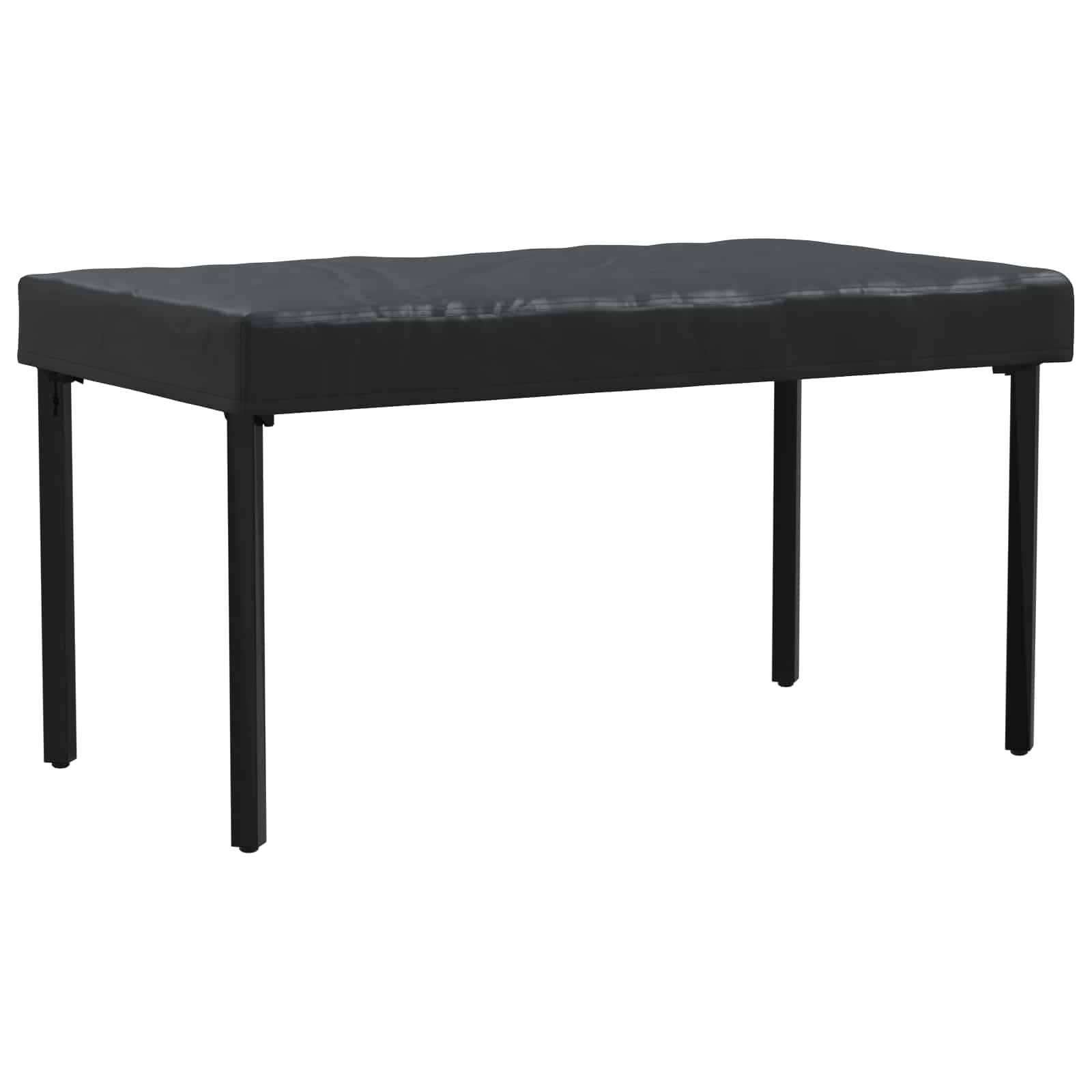 Tischdecken Uni Schwarz 122 x 72 x 15 cm Stoff