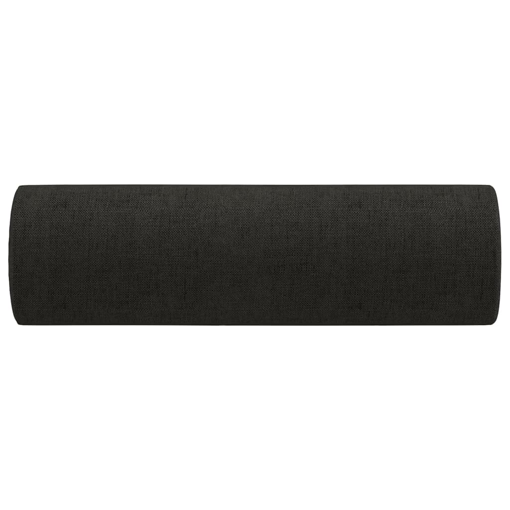 Zierkissen 2 Stk. Hellgrau Ø15x50 cm Stoff