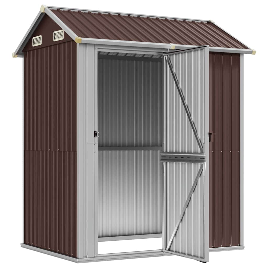 Gartenhaus Hellgrau 192x152,5x237 cm Verzinkter Stahl