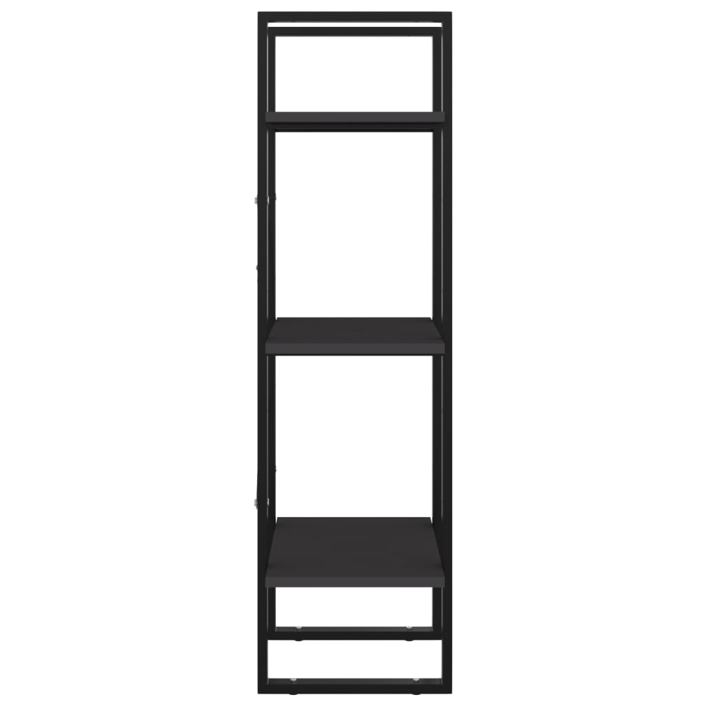Bücherregal 3 Fächer Weiß 40x30x105 cm Holzwerkstoff