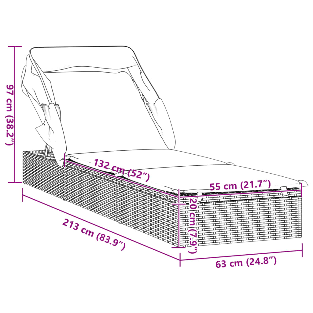 Kindersofa Blau 100x54x33 cm Samt
