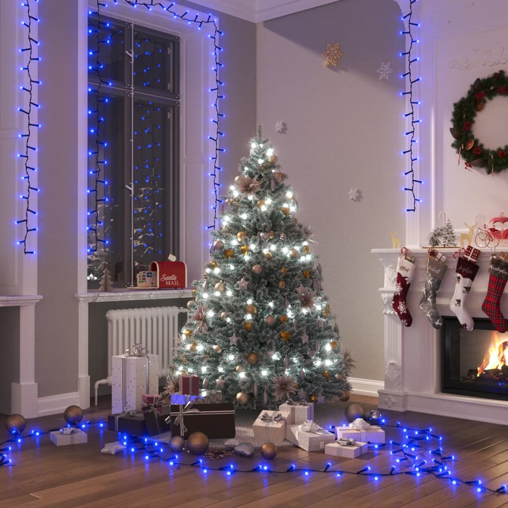 LED-Lichterkette mit 400 LEDs Warmweiß 13 m PVC